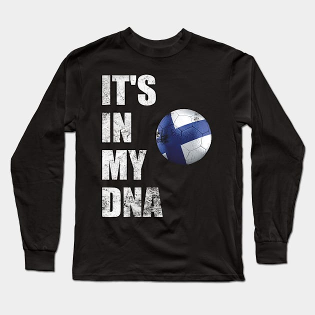 World Cup Finland Football It's In My DNA Long Sleeve T-Shirt by Boo Face Designs